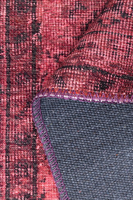 Conceptum Folk Chenille - Alfombra Morada 75 x 150 cm